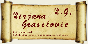 Mirjana Grasilović vizit kartica